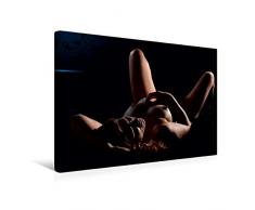 Calvendo Premium Textil-Leinwand 45 cm x 30 cm Quer, Nackt im Bett | Wandbild, Bild auf Keilrahmen, Fertigbild auf Echter Leinwand, Leinwanddruck: Motiv aus im Bett von Stefan Weis Menschen Menschen