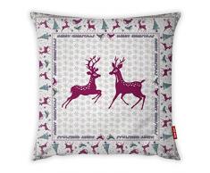 Bonamaison Dekorativ Kissenhülle, Kissenbezug, Zierkissenbezug, Wohnkultur, Für Sofa, Kaffeestube, Größe: 45X45 cm - Entworfen und hergestellt in der Türkei