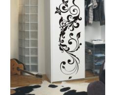 INDIGOS WG10439-80 Wandtattoo w439 Pflanze Blume Gewirr filigran Wandaufkleber 80 x 27 cm, braun