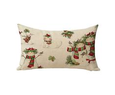 HL HLPPC Red Truck Christmas Tree Small Throw Pillow Cotton Linen Cushion 20,32 x 30,5 cm Decorative Throw Pillow for Sofa and Bed One Side Print Color7