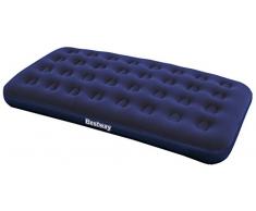 Bestway 67001E Beflocktes Luftbett Twin, blau