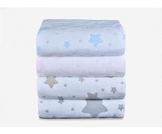 MI CASA Mi Sternen-Tagesdecke, 180 x 270 cm (Bett 90), Rosa, 180 x 270 cm