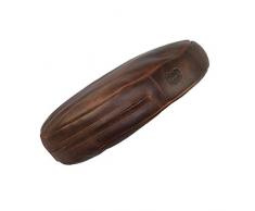 Hide & Drink, Lederbezug für Barhocker, rund, mit Reißverschluss, Durchmesser 30,5 cm Höhe 5,1 cm, es wird gefüllt geliefert, kann aber mit jedem Material gefüllt werden / Sitzkissen / Dekokissen, handgefertigt :: Bourbon Brown