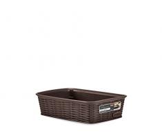 Stefanplast Elegance Korb Rattan, Braun, 20 x 14 x 6 cm