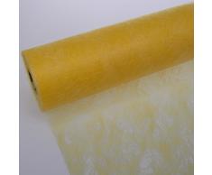 Deko AS GmbH Sizoflor Tischband Sonnengelb 60 cm Rolle 25 Meter 60 022-R