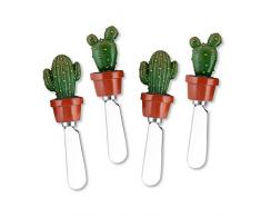 Supreme Housewares 5259 Käsestreuer Kaktus, Kunstharz, 4-teilig