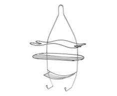 Premier Housewares 3-stöckiger Duschcaddy mit Haken, 28,5 x 46 cm, Chrom