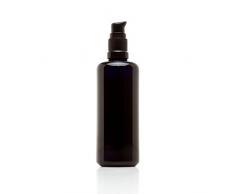 Infinity Sturzglas 5 ml (.17 FL OZ) schwarz UV-Glas Push Pumpe Flasche, glas, schwarz, 100 ml