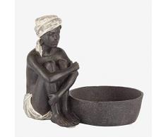 Better & Best Dekofigur für Kinder, gezahnt, mit Korb, glatt, Maße 18 x 11,5 x 16,5 cm, Material: Harz, Creme, Einheitsgröße