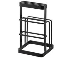 YAMAZAKI Cutting Board Organizer Besteck, Stahl, schwarz