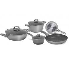Aeternum Y00SET0229 Essential Pfannenset 8-teilig, Induktion, Aluminium, silber