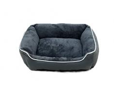 Sogni E Capricci Bett für Hunde und Katzen, Anthrazit, 62 x 50 x 17 cm