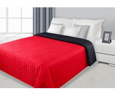 Eurofirany Tagesdecke, Polyester, Black, 170 x 210 x 1 cm