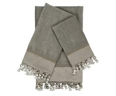Sherry Kline 3 Manchester teilig verziert Handtuch Set, grau