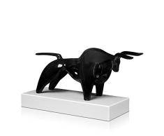 Arte Dal Mondo Potenza Small Harz Skulptur, Marmor, Schwarz