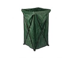 Lifetime Garden Mülleimer, zusammenklappbar, platzsparend, Stahlgestell, 175 l, Mehrfarbig