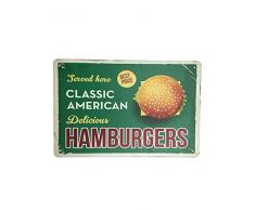 AIQIBAO Aikibao Metallschild, Wanddekoration, Vintage-Dekoration, Lebensmittel, Eiscreme, Snackes, für Küche, Zuhause, Diner, Bar, Pub, Kaffee, Retor, Kunstschild, 30,5 x 20,3 cm 206