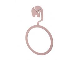 Taberner Elephant Handtuchhalter Ring klein Modern 16x7x24 cm Rosa