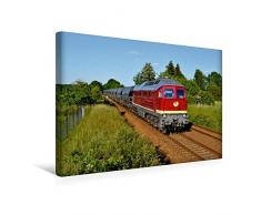 Premium Textil-Leinwand 45 x 30 cm Quer-Format 132 293 mit einem Getreidezug bei Medewitz (OL) am 06.06.2016 | Wandbild, HD-Bild auf Keilrahmen, Fertigbild auf hochwertigem Vlies, Leinwanddruck von Robert Heinzke