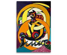 Premium Textil-Leinwand 80 x 120 cm Hoch-Format Luna-Kätz-Dreams, Petra Kolossa, Acryl auf Leinwand, 70x50, 2014 | Wandbild, HD-Bild auf Keilrahmen, Fertigbild auf hochwertigem Vlies, Leinwanddruck von Petra Kolossa