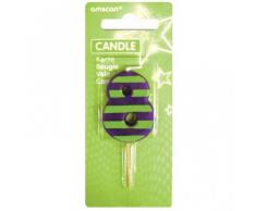 amscan Geburtstagskerze 8, gestreift