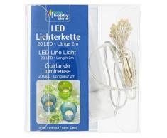 GLOREX Lichterkette, Plastik, Transparent, 8.5 x 7.5 x 2.5 cm