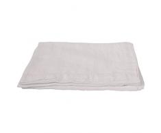 LinenMe Küchentuch, 170 x 170 cm, 10-teilig, Stone Washed Tischdecke, Aloe - 6,35, Leinen, Optical White, 170 x 170 cm