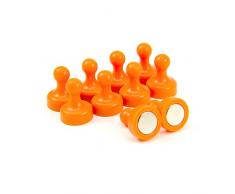 First4magnets F4MSOHP-10 Hohe Power Orange Skittle Magnet - Büro & Kühlschrank (19mm Durchmesser x 25mm hoch) (Packung mit 10), silver, 25 x 10 x 3 cm