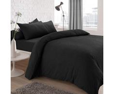 Sleepdown Jersey Melange Bettwäsche-Set, anthrazit, Einzelbett