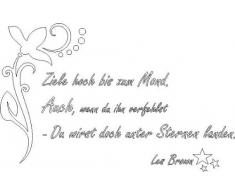 INDIGOS 4051719314434 Wandtattoo, Vinyl, weiß, 60 x 10 x 10 cm