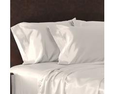Shop Bettwäsche Sweet Dreams Satin Kissen Fall mit Offenem Ende, Seidig Weichen Satin Kissenbezüge für Haar und Haut (erhältlich in 17 Farben) Standard Weiß