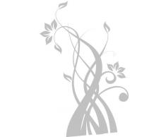 INDIGOS 4051095033387 Wandtattoo w320 Ranke Pflanzen Wandauskleber in 3 Größen, 96 x 59 cm, silber