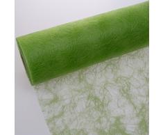 Deko AS GmbH Sizoflor Tischband hellgrün 60 cm Rolle 25 Meter 60 007-R