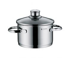 WMF Fleischtopf à 16 cm Meteor Cromargan Edelstahl rostfrei 18/10 poliert Glas induktionsgeeignet spülmaschinengeeignet