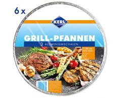 KERL Grillpfannen rund, extra stark, 6 Pack à 3 Stück