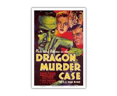 Pacifica Island Art S.S. Van Dine Filmposter, Motiv: The Dragon Murder Case 1934 12 x 18 in Mehrfarbig
