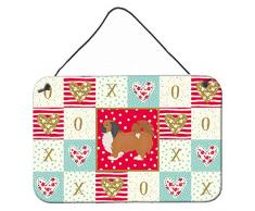 Carolines Treasures Pekinese Love Türaufhänger, Wanddekoration, Mehrfarbig