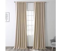 Half Price Drapes BOCH-134308-84 Verdunkelungsvorhang Rustikales Landhaus; Shabby Chic 50 X 84 Eggnog