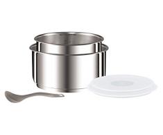 Tefal Ingenio Topf-Set:, Edelstahl, Edelstahl, 27 x 27 x 19 cm