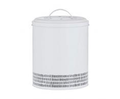 Typhoon Monochrome, weiß, 2,5 Liter Komposter, Karbonstahl, Aktivkohlefilter, 17 x 17 x 24 cm