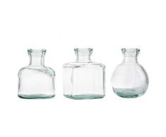 Tablecraft H6633 Glasvase, sortiert, Grün, 3 Stück