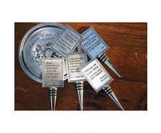 ELK Lighting STOP002 Weinflaschenverschluss, Aluminium, zinnfarben