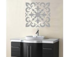 INDIGOS 4052166068758 Wandtattoo w425 Pflanze Blume Wandaufkleber 120 x 120 cm, silber