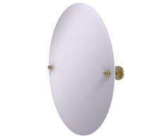 Allied Brass Frameless Oval Tilt Mirror with Beveled Edge Wandspiegel, Messing unlackiert