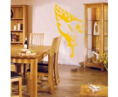 INDIGOS 4052166052481 Wandtattoo w288 Pferd, Feuer, Schweif Wandaufkleber 120 x 64 cm, gold