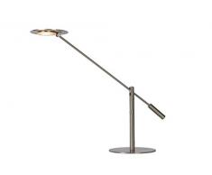 LUCIDE ANSELMO Schreibtischlampe, Metall, 9 W, Chrom Matt