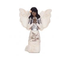 ELEMENTS 82324 Gebet Collectible Figur, Ebenholz kniend und betend Engel, 5–1/2 Zoll