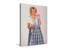 Calvendo Premium Textil-Leinwand 50 cm x 75 cm hoch, Spargelzeit | Wandbild, Bild auf Keilrahmen, Fertigbild auf echter Leinwand, Leinwanddruck Menschen Menschen