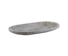 SB Design Studio Servierplatte Paulownia-Holz groß Set of 2, grau