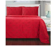 Superior Bettwäsche-Set Modern Twin Rankgitter Burgunderrot